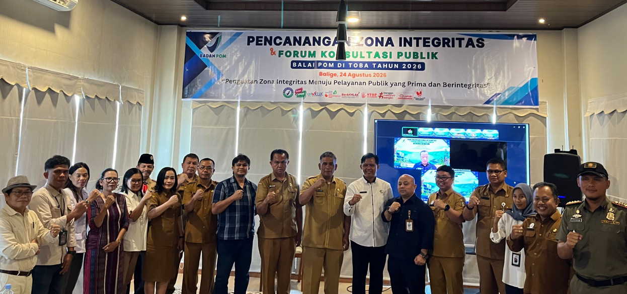 BPOM Toba Canangkan Zona Integritas dan Gelar Forum Konsultasi Publik